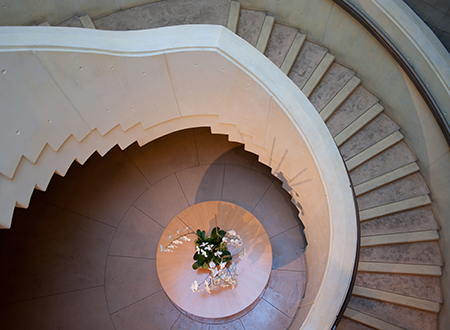 The Opus One stairs